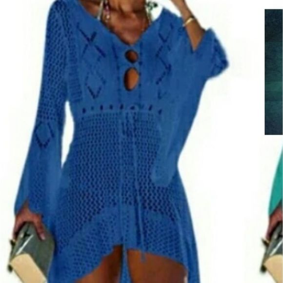 Other - New Knitted Hollow Beach Blouse Crochet Cover